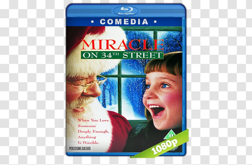 Natalie Wood Miracle On 34th Street Santa Claus VHS United States Of America - Christmas Day - Flintstones Transparent PNG