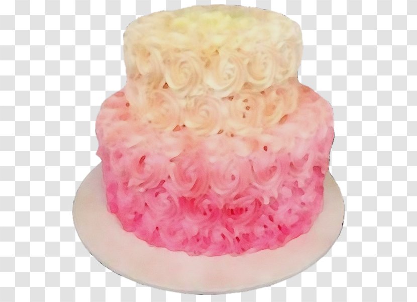 Wedding Watercolor - Icing - Torte Cake Transparent PNG