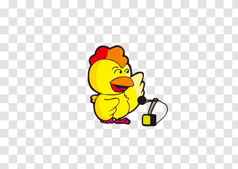 Chicken Chinese Zodiac Cartoon - Singing Chick Transparent PNG