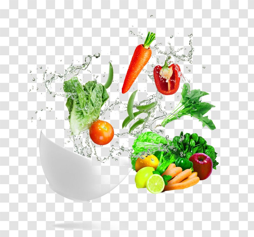 Leaf Vegetable Lasagne Fruit Food - Salad - Dynamic Wave Bowl Of Fresh Vegetables Transparent PNG