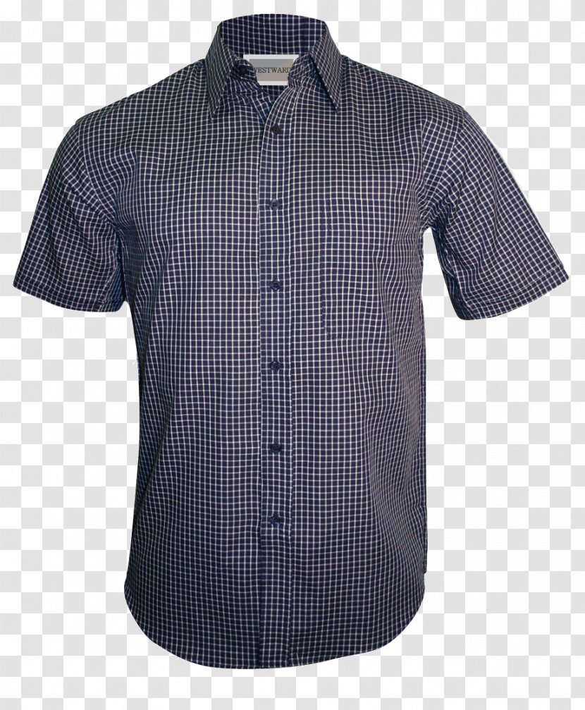 Dress Shirt Plaid Angle Black M Transparent PNG