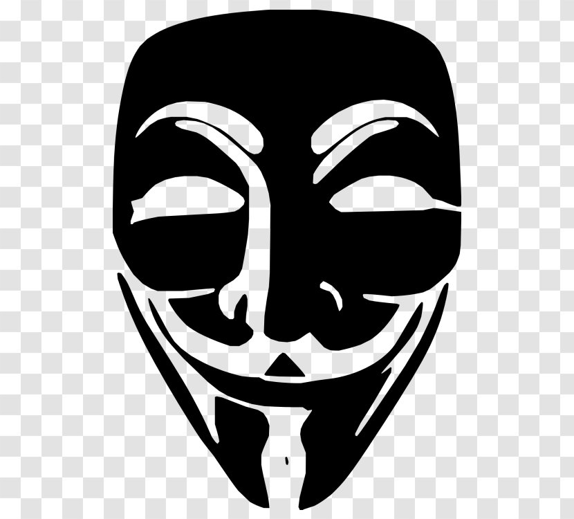 Anonymous Guy Fawkes Mask Clip Art - Face Transparent PNG