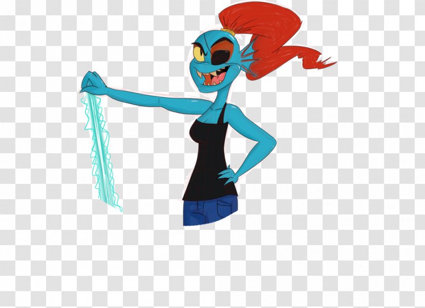 Figurine Character Animated Cartoon Font - Undyne Transparent PNG