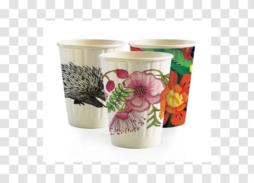 Coffee Cup Sleeve Cafe - Vase Transparent PNG