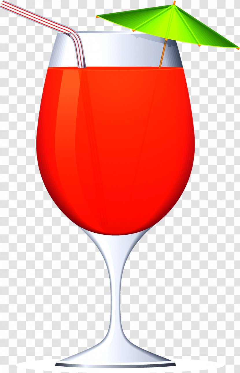 Sea Breeze Juice Cocktail Garnish Wine Glass Transparent PNG