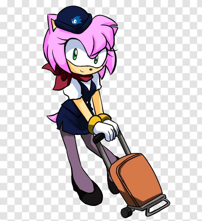 Amy Rose Sonic The Hedgehog Shadow Tails Knuckles Echidna - Watercolor - Becky G Transparent PNG
