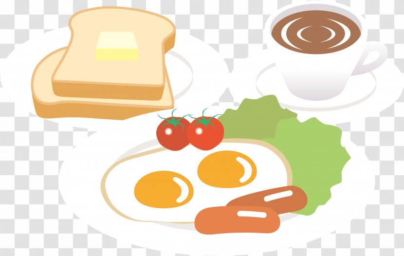 Breakfast Fried Egg Toast Cooked Rice Food - Ntt Transparent PNG