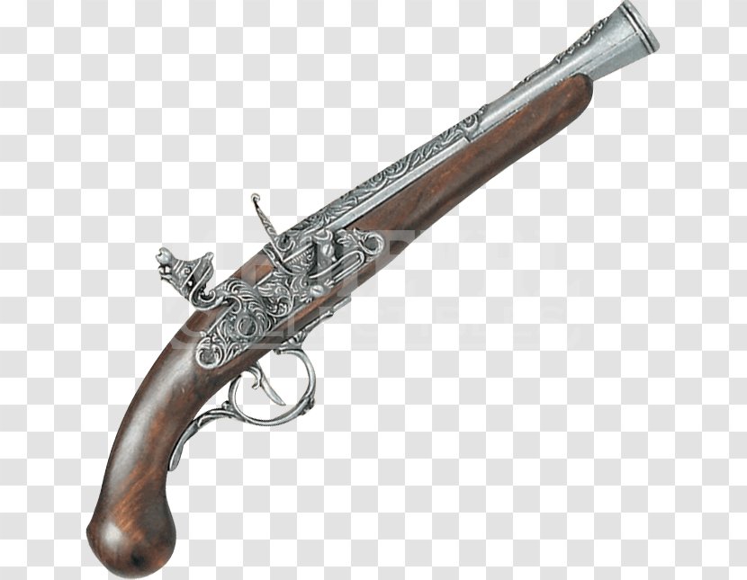 Trigger Flintlock Pistol Firearm Weapon - Tree Transparent PNG