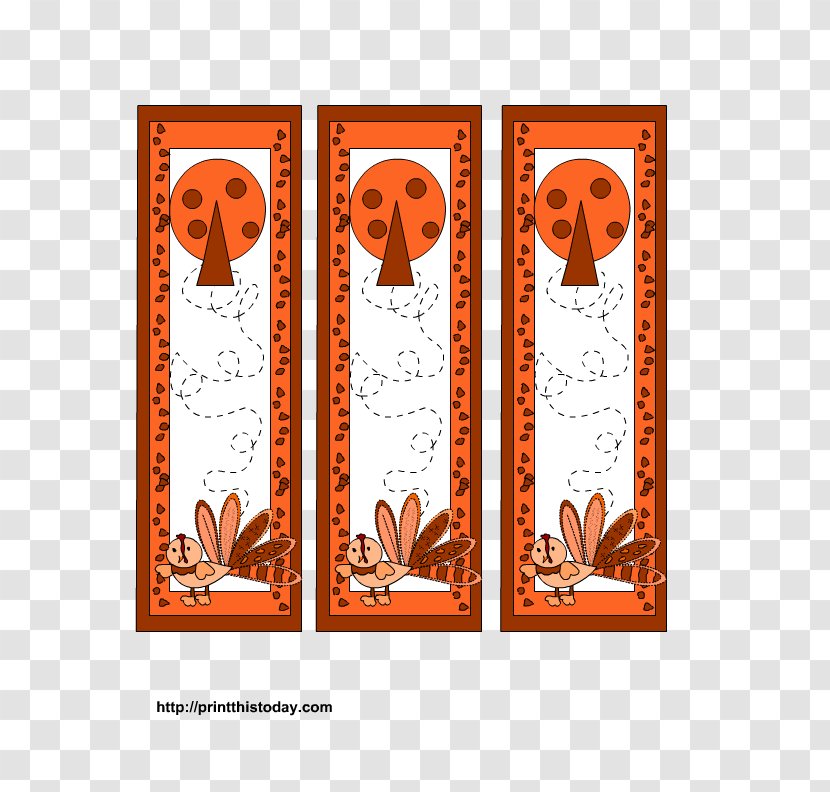 Thanksgiving Bookmark Turkey Meat Clip Art - Place Cards - Free Images Transparent PNG