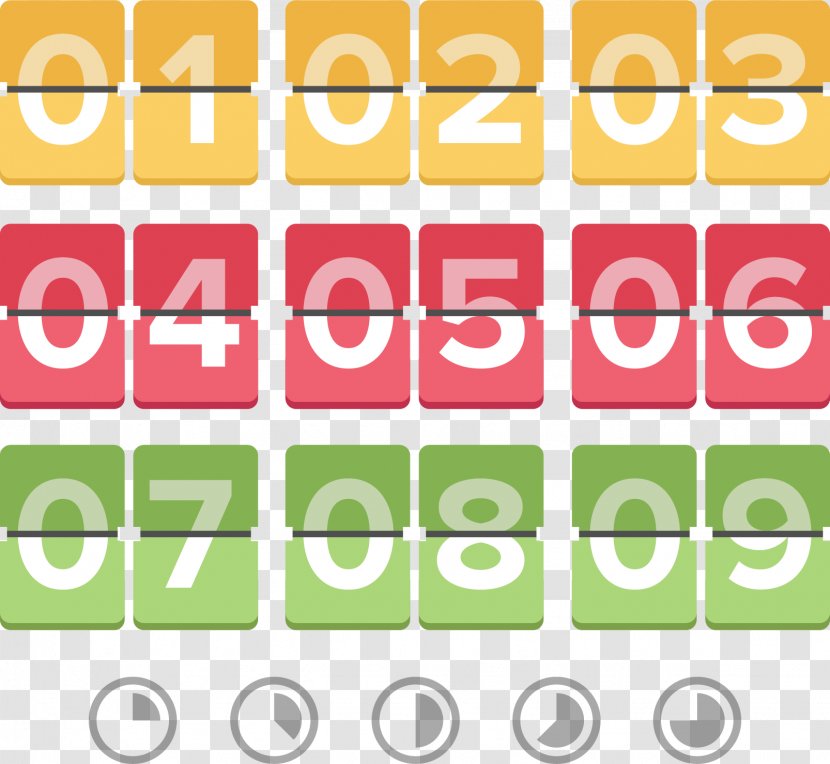 Countdown Digital Data Computer File - Point - Free Creative Color Transparent PNG