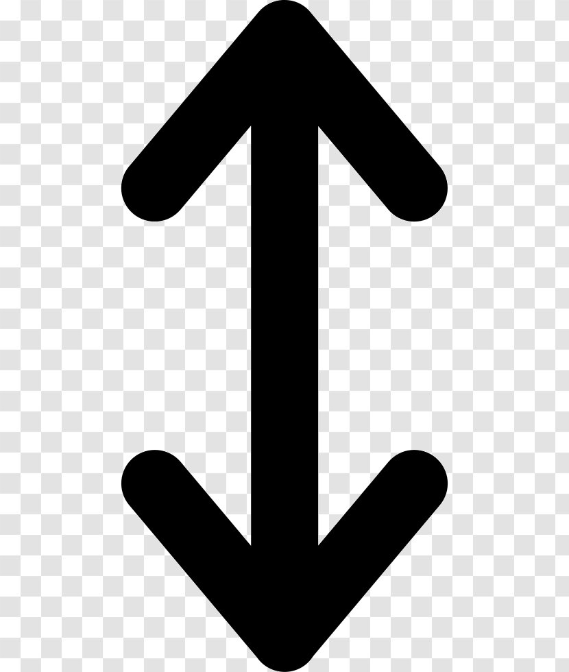 Arrow Line - Black And White Transparent PNG