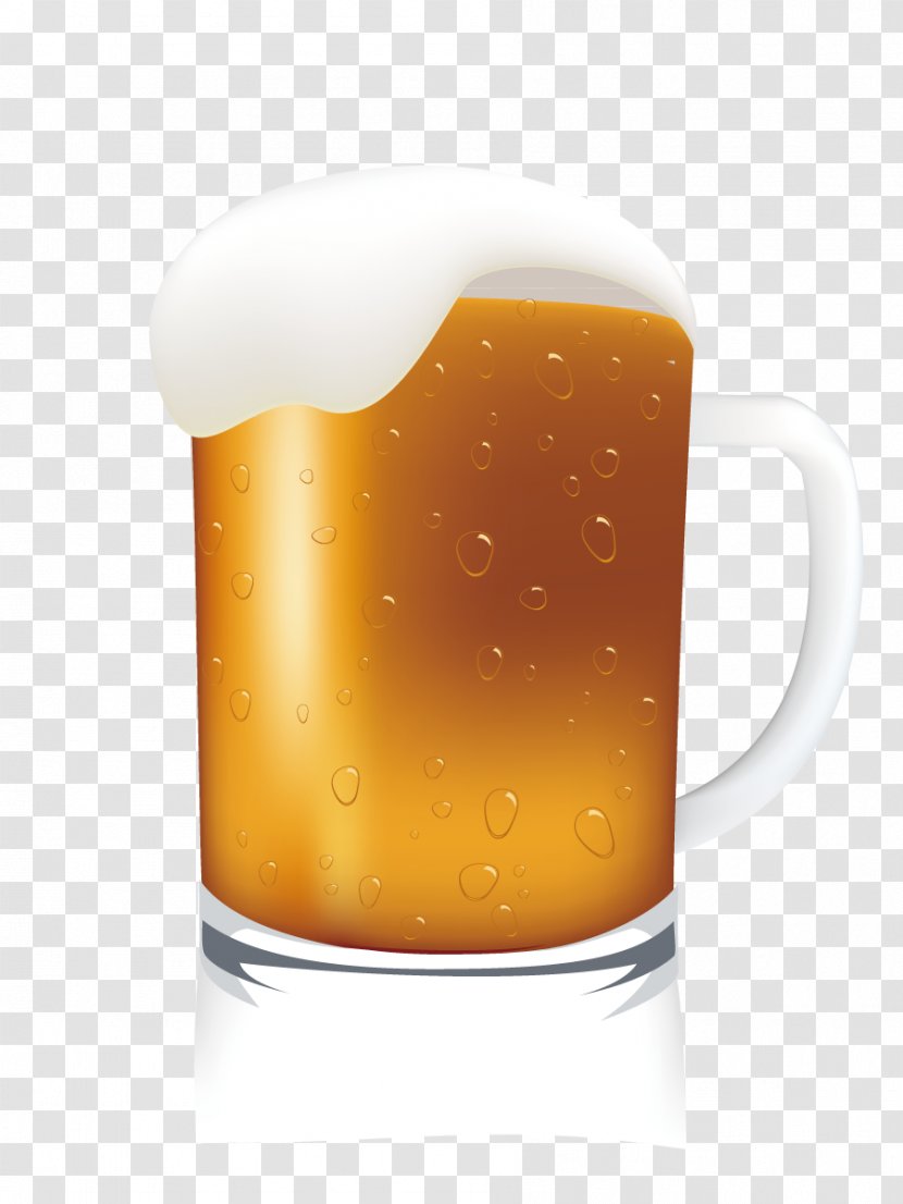 Beer Drink Cup - Filled With Glass Transparent PNG