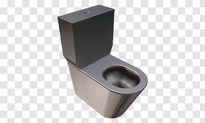 Toilet & Bidet Seats Suite Cistern Sink - Stainless Steel Transparent PNG