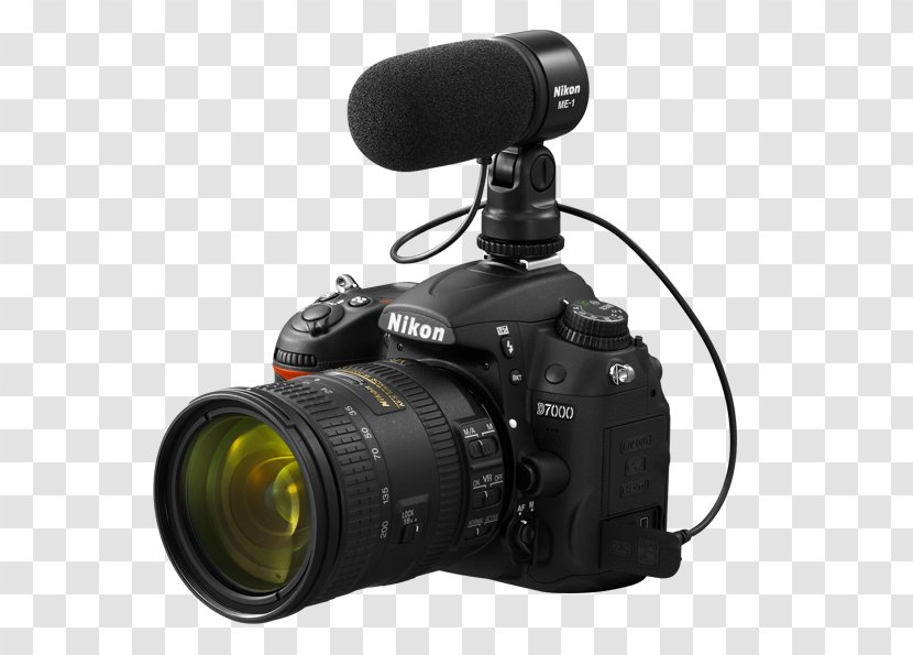 Microphone Nikon D800 Digital SLR Camera Audio - Accessory Transparent PNG