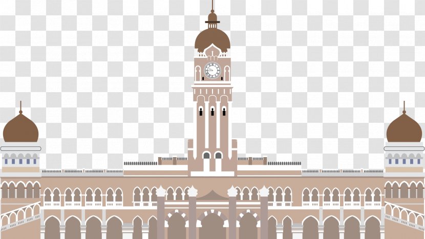 Sultan Abdul Samad Building Selangor Kuala Lumpur Clip Art - British Government Cliparts Transparent PNG