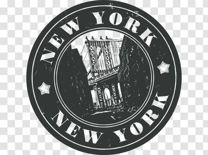 New York City Sticker Postage Stamps Label - Adhesive Transparent PNG
