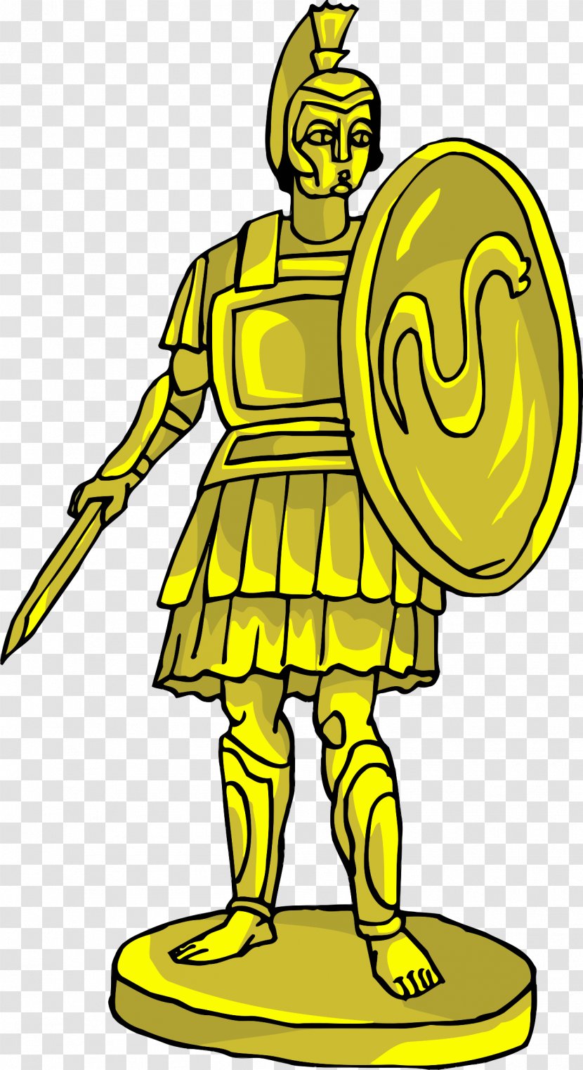 Statue Clip Art - Yellow Transparent PNG