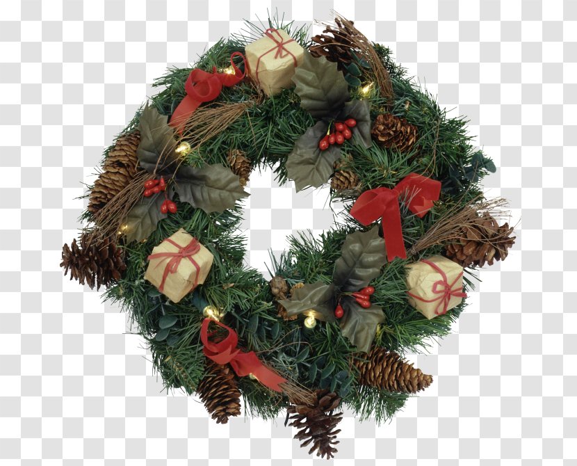 Christmas Ornament Day New Year Tree Wreath - Evergreen Transparent PNG