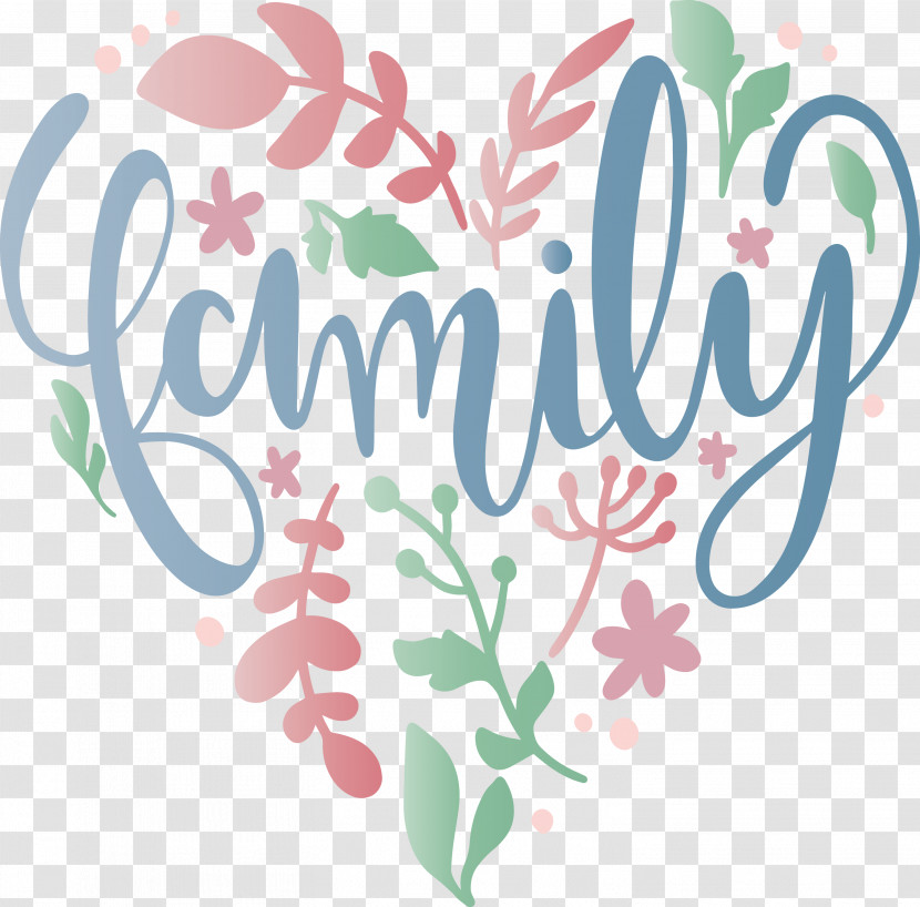 Family Day Heart Flower Transparent PNG