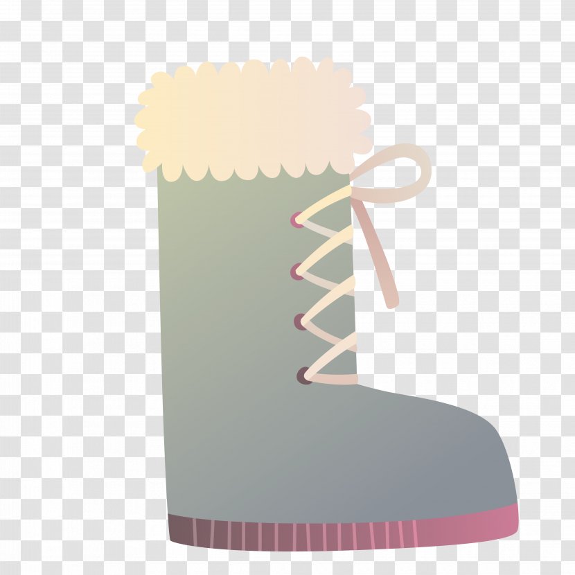 Cartoon Boot Clip Art - Designer - Decorative Boots Transparent PNG