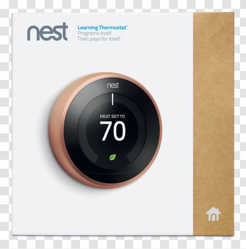 Nest Thermostat (3rd Generation) Learning Labs Smart - Central Heating - Knight's Armament Company Sr25 Transparent PNG