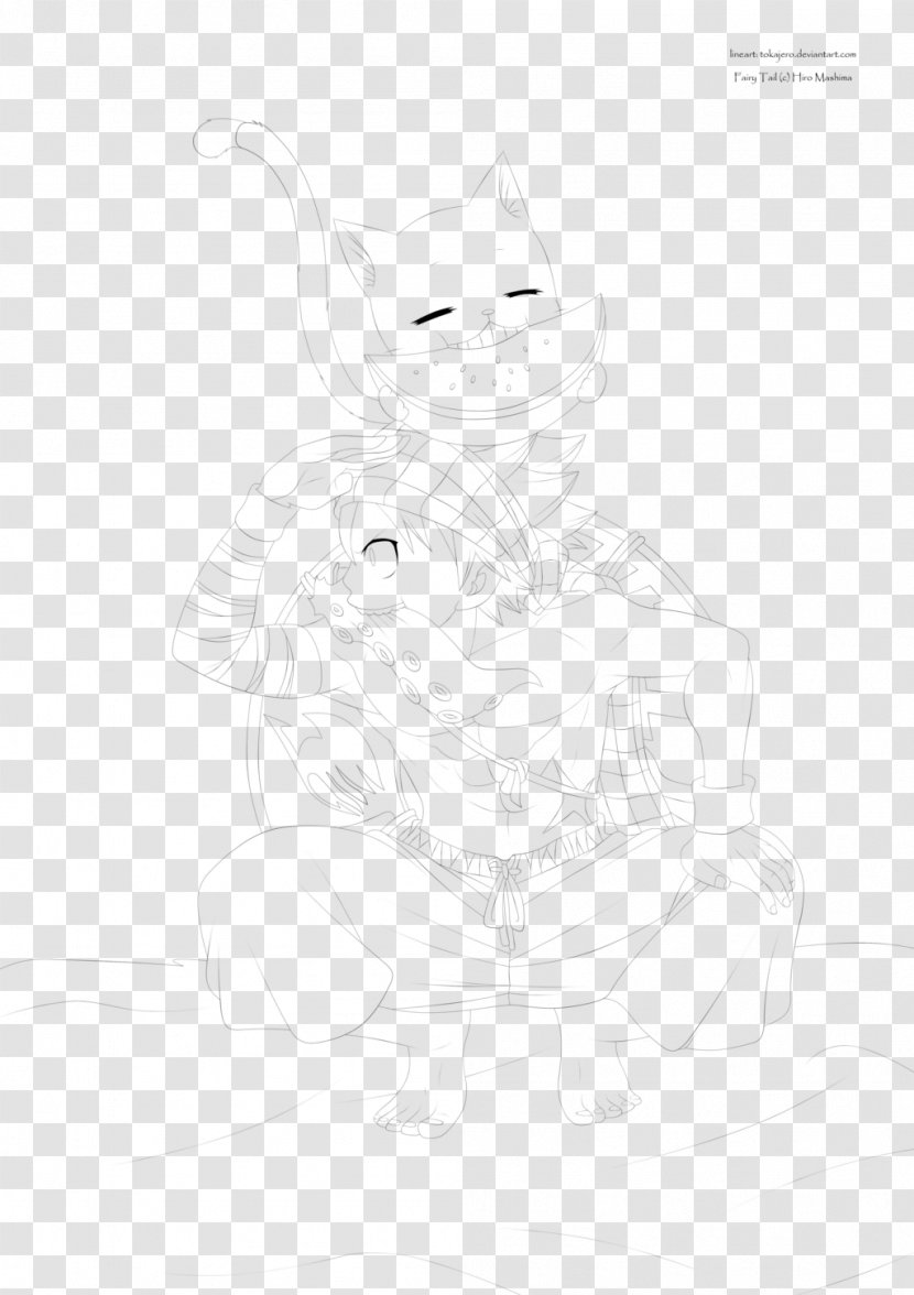 Natsu Dragneel Line Art Drawing Sketch - Tree - Fairy Tail Transparent PNG