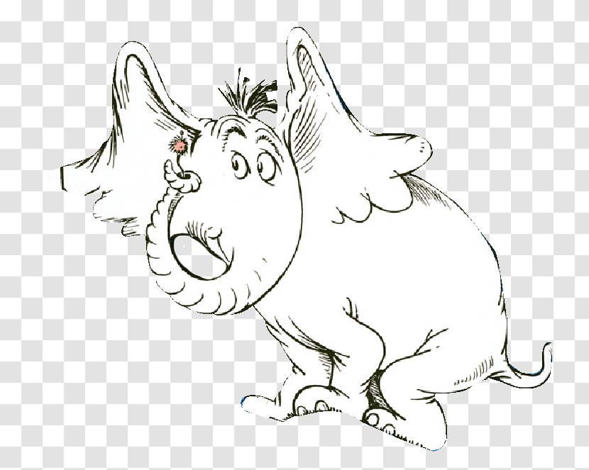 Horton Hears A Who! Drawing Elephant Clip Art - Small To Medium Sized Cats - Dr Seuss Transparent PNG