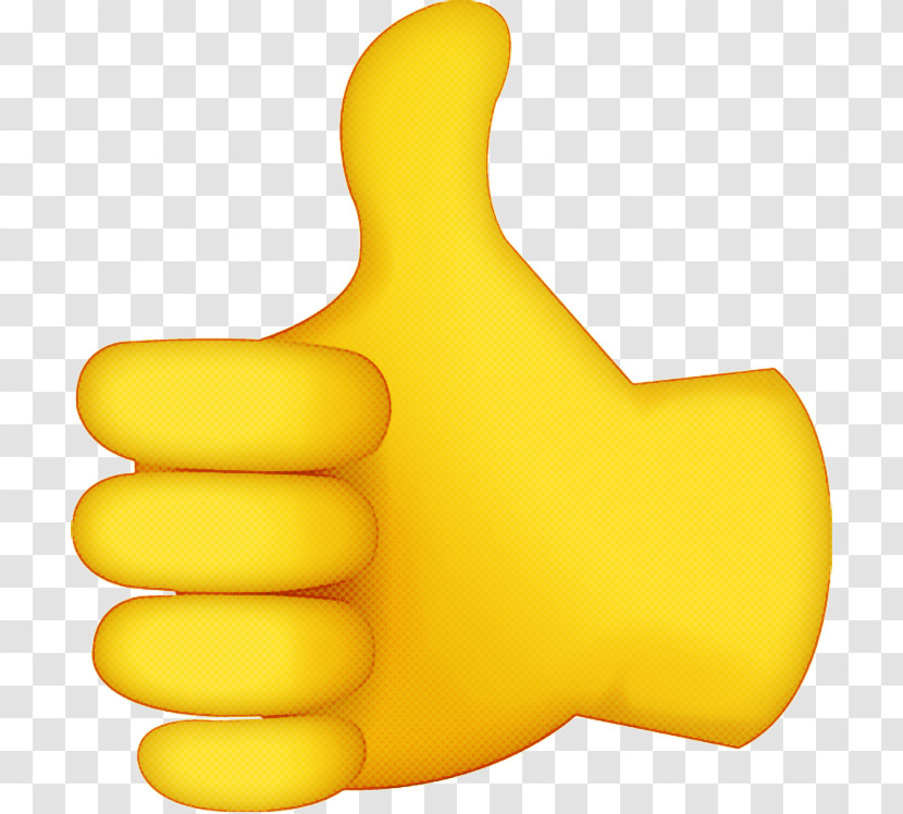 Hand Thumb Signal Yellow Meter Project Transparent PNG