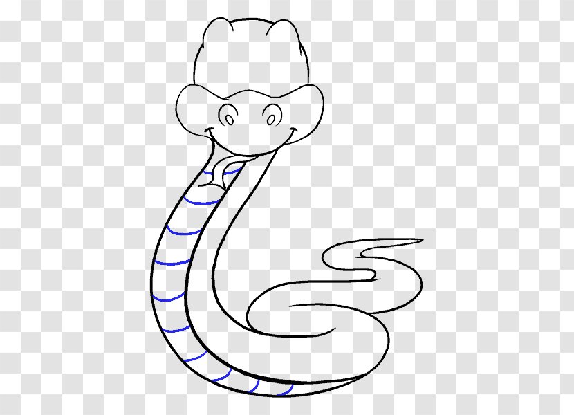Snake Cartoon Drawing Line Art Clip - Frame - Fuk Upper And Lower Ends Shading Transparent PNG