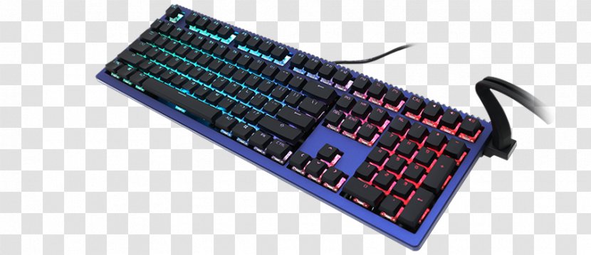 Computer Keyboard Gaming Keypad Ducky Shine 6 Black PBT RGB LED Backlit DK-DKSH1608ST Cherry Keycap - Usb - Color Mode: Rgb Transparent PNG