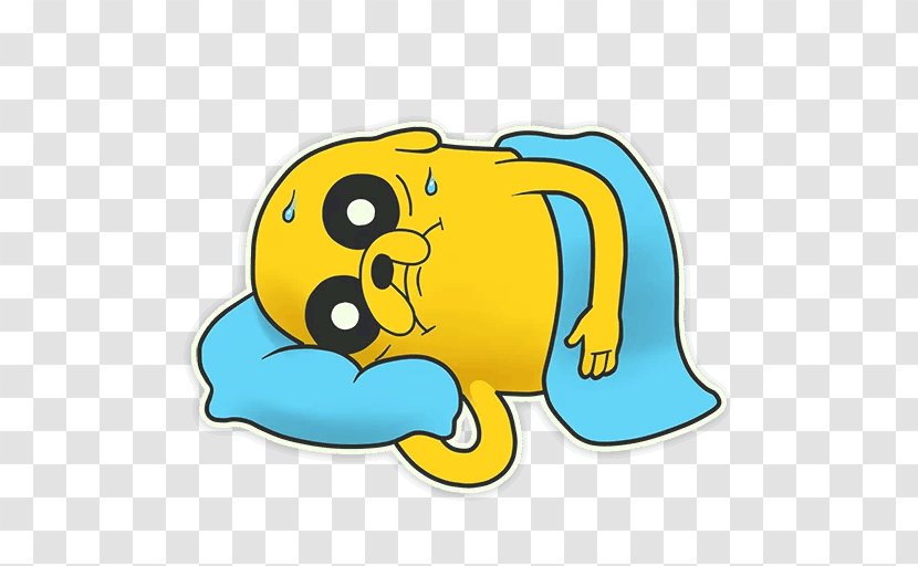 Sticker Jake The Dog Text Clip Art - Yellow - Area Transparent PNG
