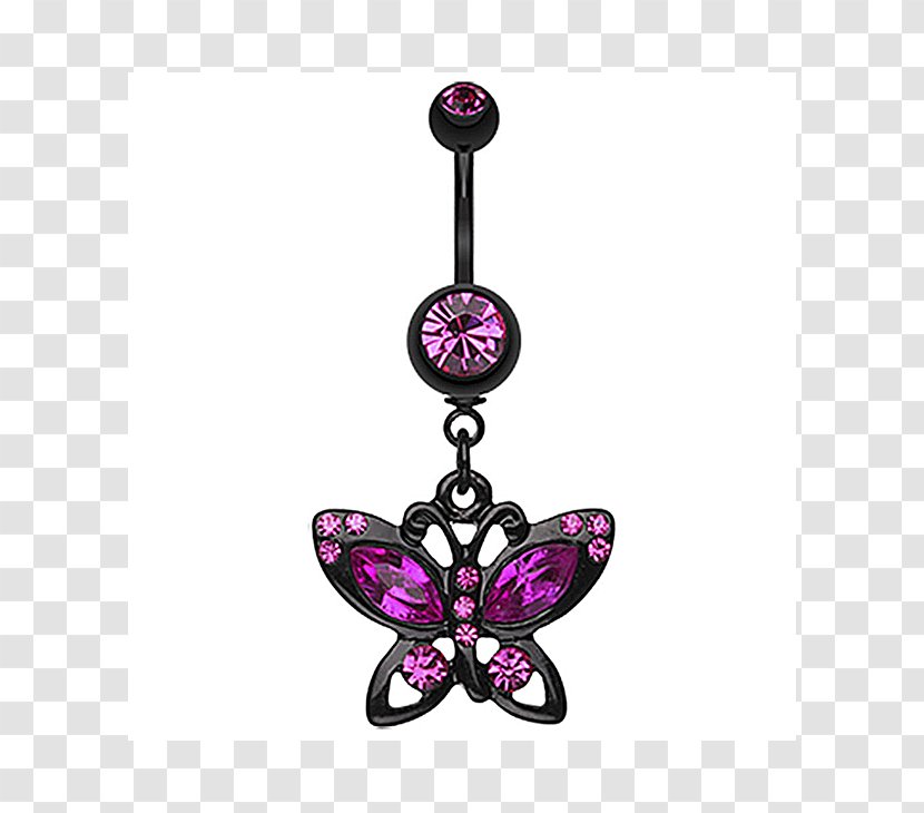 Navel Piercing Body Jewellery - Pink Transparent PNG