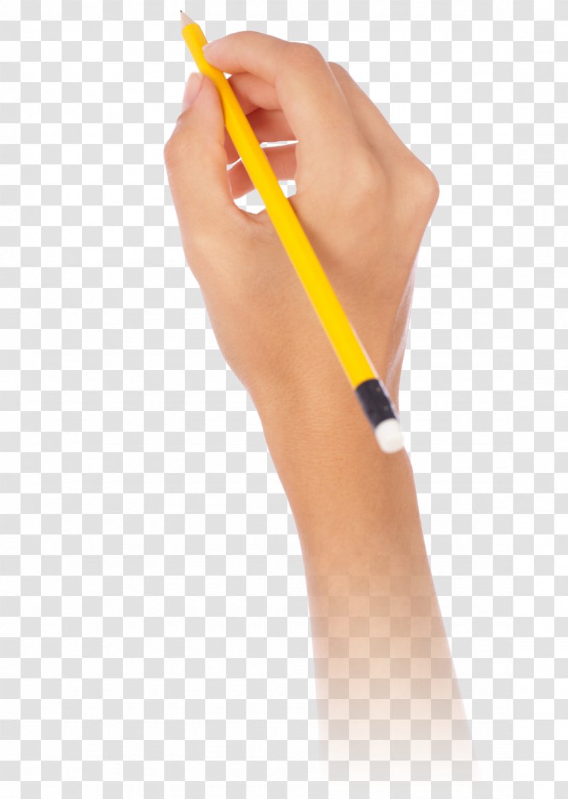 Paper Pencil Drawing Stock Photography Hand - Royaltyfree - Writing Transparent PNG