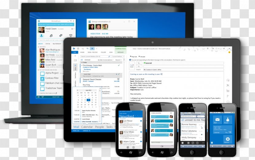 Office 365 Email Skype For Business Microsoft Transparent PNG