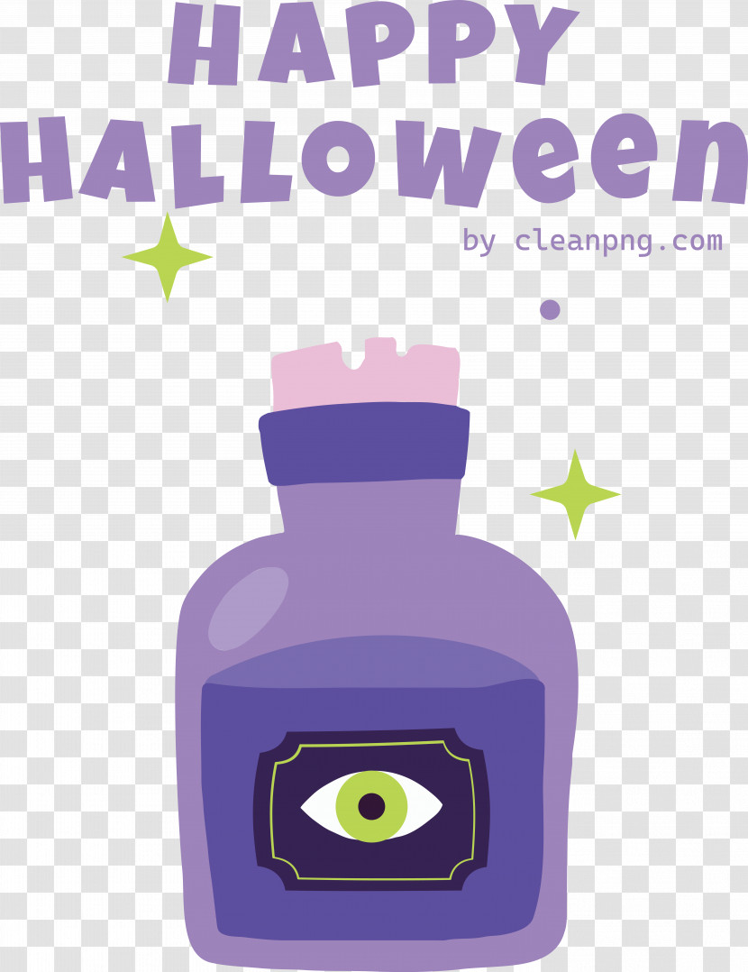 Glass Bottle Bottle Glass Violet Font Transparent PNG