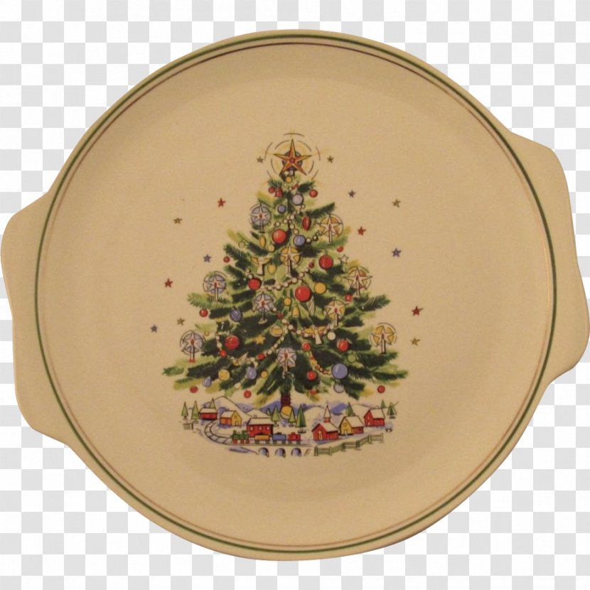 Plate Christmas Eve Ornament Dinner - Santa Claus Transparent PNG