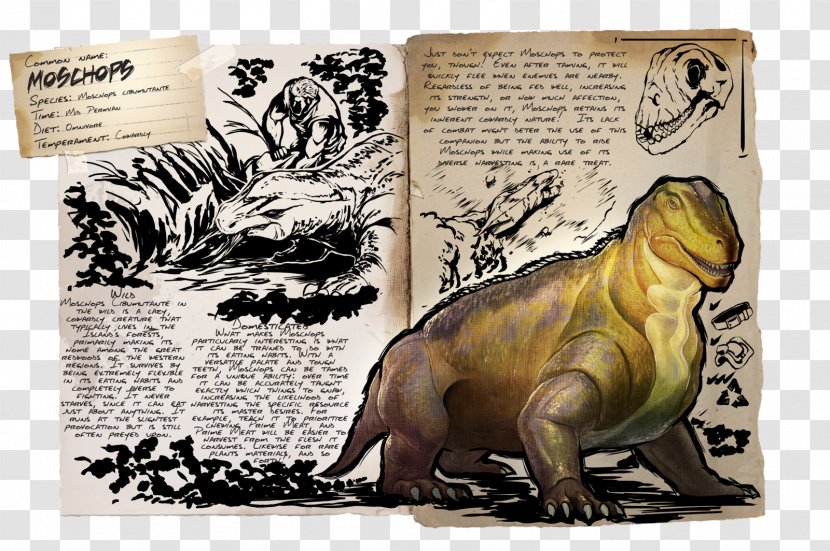 ARK: Survival Evolved Pachyrhinosaurus Dinosaur Moschops Ichthyornis - Ark Transparent PNG