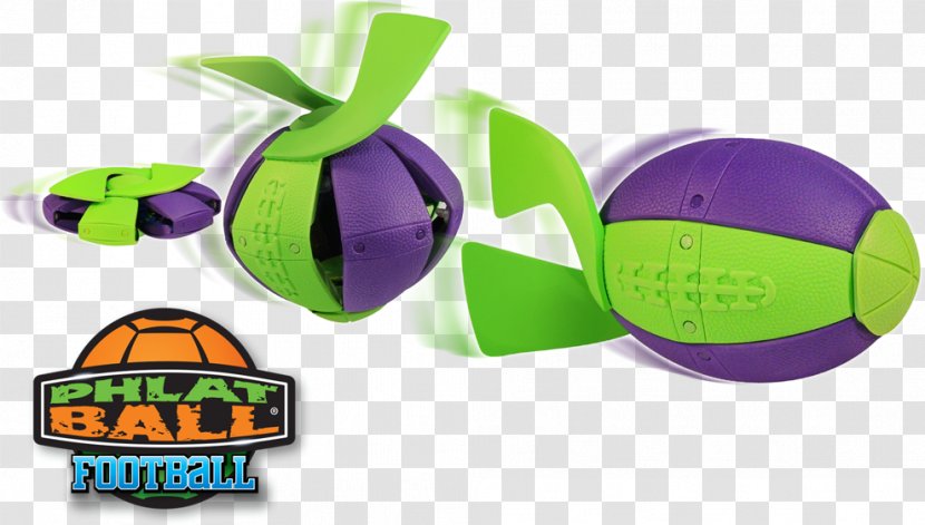 American Football Toy Phlat Ball Sports - Flat Transparent PNG
