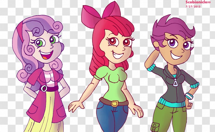 Rainbow Dash Sweetie Belle Apple Bloom Applejack Cutie Mark Crusaders - Silhouette - Fat Equestria Girls Fluttershy Transparent PNG