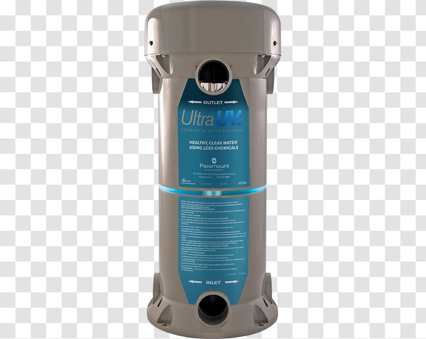 Light Water Filter Hot Tub Ultraviolet Swimming Pool - Cylinder Transparent PNG