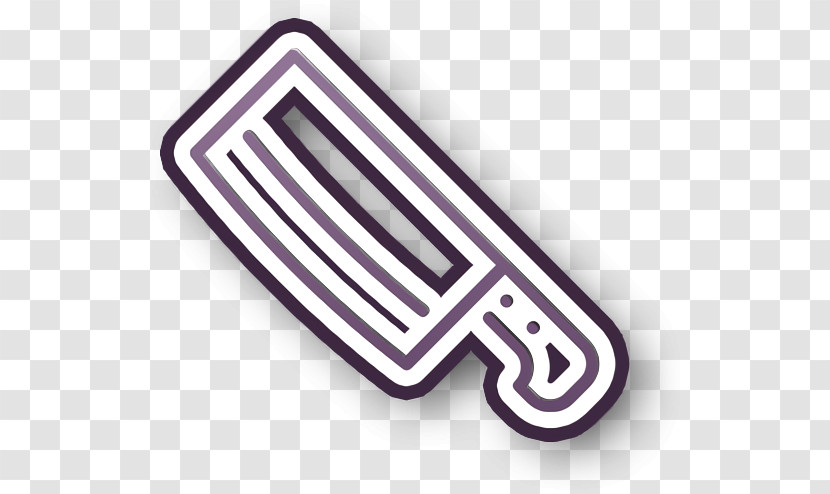 Cleaver Knife Icon Butcher Icon BBQ Line Craft Icon Transparent PNG
