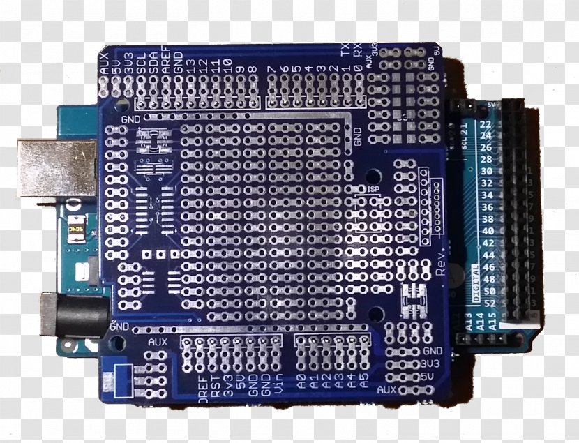 Microcontroller Breadboard Arduino Hardware Programmer Electronics - Electronic Circuit - Shield Transparent PNG