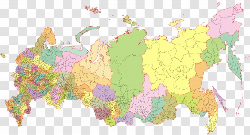 European Russia Administrative Division Map United States Transparent PNG