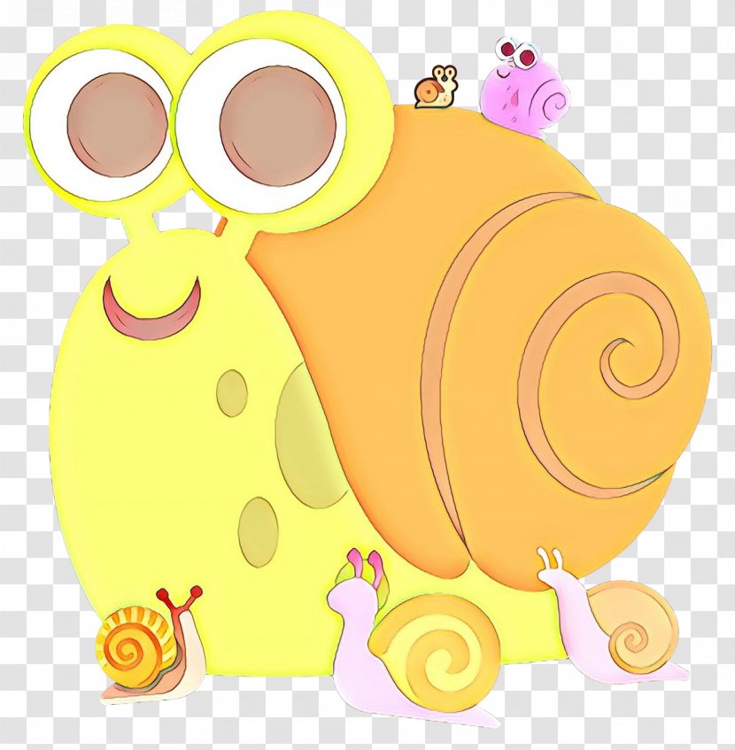 Snail Cartoon - Yellow - Meter Transparent PNG