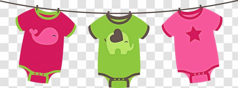 Green Infant Bodysuit Baby & Toddler Clothing Pink - Yellow - Sleeve Tshirt Transparent PNG
