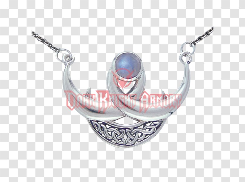Crescent Moon Trio Wicca Necklace Locket Modern Paganism Transparent PNG