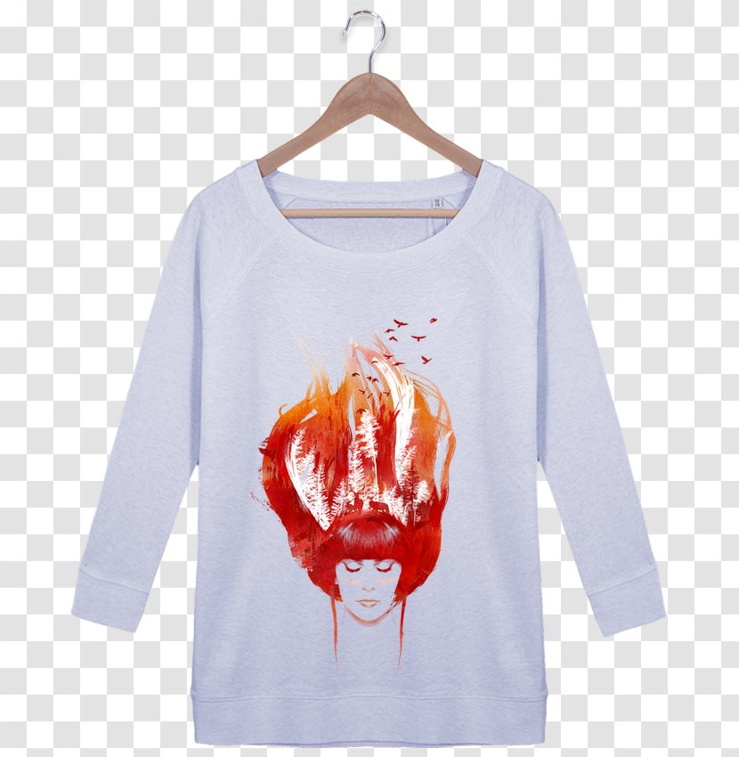 T-shirt Hoodie Bluza Sweater Sleeve - Top - Heather Burns Body Transparent PNG