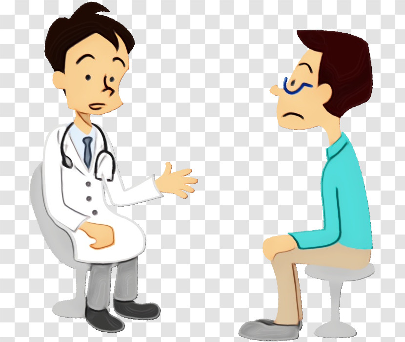 Cartoon Conversation Sharing Job Physician Transparent PNG