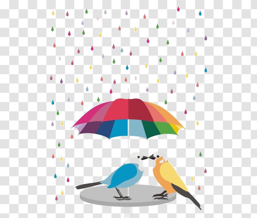 Painting WhatsApp Facebook Drawing - Whatsapp - Umbrella Birds Transparent PNG