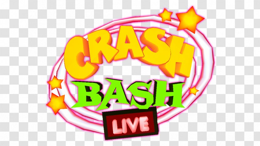 Logo Brand Font - Yellow - Crash Bash Transparent PNG